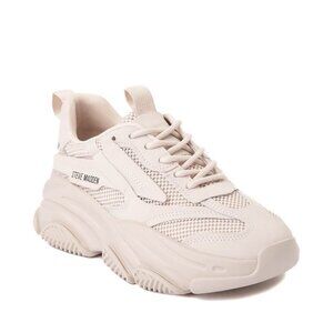 Womens Steve Madden Possession Platform Sneaker - Bone
